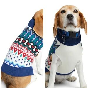 New Crosses Holiday Christmas Winter dog sweater M